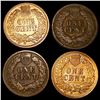 Image 2 : (4) Indian Head Cents