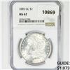 Image 1 : 1885-CC Morgan Silver Dollar NGC-MS62