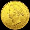 Image 1 : 1864 Gold Australian One Sovereign CHOICE BU