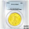 Image 1 : 1924 $20 Gold Double Eagle PCGS-MS62
