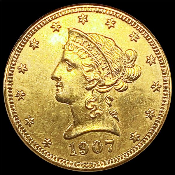 1907-D $10 Gold Eagle CHOICE BU