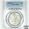 Image 1 : 1884-CC Morgan Silver Dollar PCGS-MS63