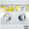 Image 1 : 1964-1968 Set (2) Kennedy Half Dollar ANACS-PF,