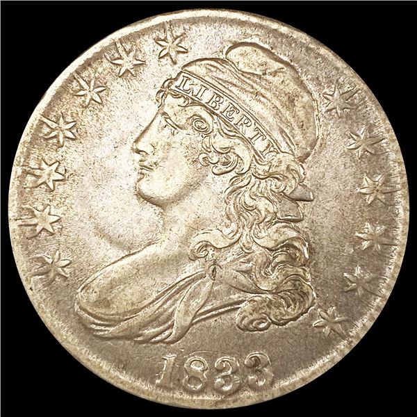 1833 Capped Bust Half Dollar CLOSELY UNCIRCULATED