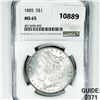 Image 1 : 1885 Morgan Silver Dollar NGC-MS65