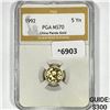 Image 1 : 1992 China Panda Gold 5 Yuan PGA-MS70