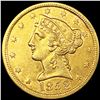 Image 1 : 1852 $5 Gold Half Eagle CLOSELY UNCIRCULATED