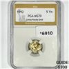Image 1 : 1992 China Panda Gold 5 Yuan PGA-MS70