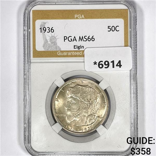 1936 Elgin Half Dollar PGA-MS66