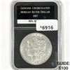1887 Morgan Silver Dollar - Genuine