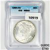 Image 1 : 1884-CC Morgan Silver Dollar ICG-MS65