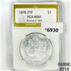 Image 1 : 1878 7TF Rev 79 Morgan Silver Dollar PGA-MS61