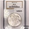 Image 1 : 1883-CC Morgan Silver Dollar NGC-MS63