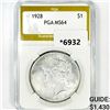Image 1 : 1928 Silver Peace Dollar PGA-MS64
