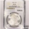 Image 1 : 1881-S Morgan Silver Dollar NGC-MS65