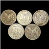 Image 2 : (5) Morgan Dollars NICELY CIRCULATED