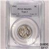 Image 1 : 1942 Jefferson Nickel PCGS-MS65 FS T1