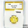 Image 1 : 1988 $10 Gold Eagle PGA-MS70