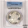 Image 1 : 1881-S Morgan Silver Dollar PCGS-MS65