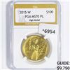 Image 1 : 2015-W High Relief Gold $100 Coin PGA-MS70 PL