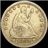 Image 1 : 1854 Arrows Seated Liberty Quarter LIGHTLY