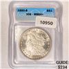 Image 1 : 1880-S Morgan Silver Dollar ICG-MS64+