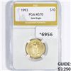 Image 1 : 1993 $10 Gold Eagle PGA-MS70