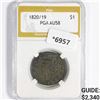 1820/19 Coronet Head Large Cent PGA-AU58