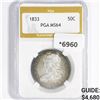 Image 1 : 1833 Capped Bust Half Dollar PGA-MS64