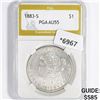 1883-S Morgan Silver Dollar PGA-AU55