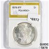 1878 8TF Morgan Silver Dollar PGA-MS63+
