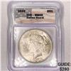 1923 Silver Peace Dollar ICG-MS65