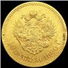 Image 2 : 1900 Russian Gold 10 Roubles CLOSELY UNCIRCULATED