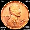Image 1 : 1922 NO D Lincoln Wheat Cent UNC+ RED