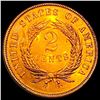 Image 2 : 1872 2 Cent Piece CHOICE BU RED