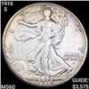 1916-S Walking Liberty Half Dollar UNC