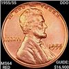 1955/55 DDO Lincoln Wheat Cent CHOICE BU RED