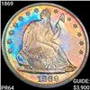 1869 Seated Half Dollar CHOICE PROOF