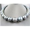 Image 2 : Exquisite Large Black SOUTH SEA Pearl Necklace