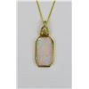 Image 1 : Fiery Australian Opal Pendant featuring an Opal