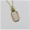 Image 3 : Fiery Australian Opal Pendant featuring an Opal