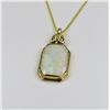 Image 4 : Fiery Australian Opal Pendant featuring an Opal