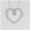 Image 1 : Dazzling Heart Shaped Diamond Pendant