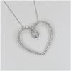 Image 2 : Dazzling Heart Shaped Diamond Pendant