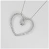 Image 3 : Dazzling Heart Shaped Diamond Pendant