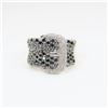 Image 1 : Striking Designer Style Black and White Diamond