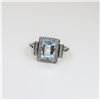 Image 2 : Pretty Aquamarine and Diamond Ring