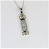 Image 2 : Radiant Diamond Pendant featuring 27 invisible