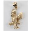 Image 2 : 14Kt Yellow Gold Eagle Pendant