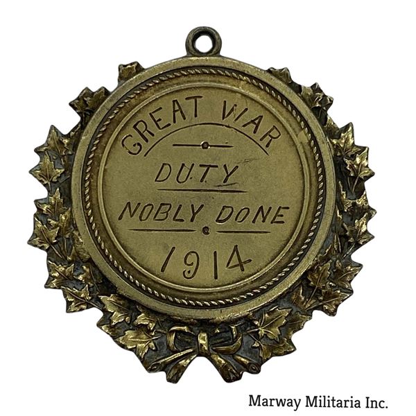 WW1 Welcome Home Medal 147th Battalion